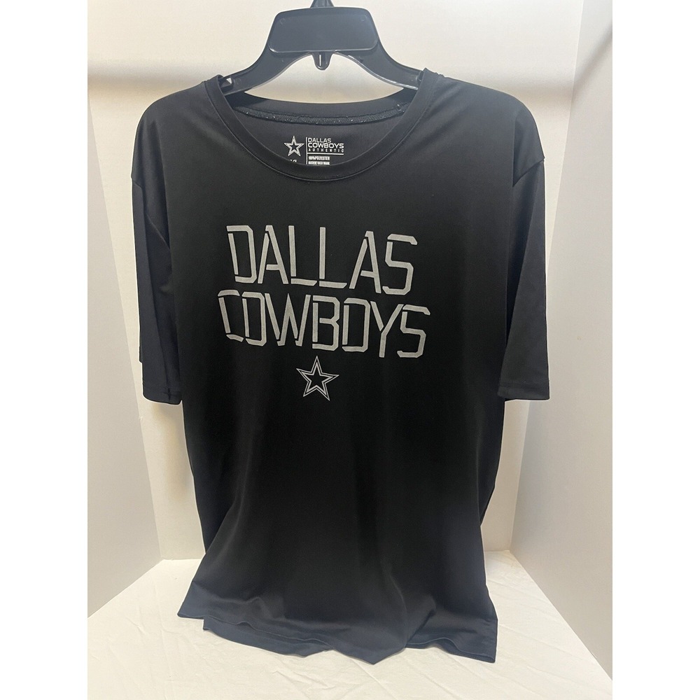 NFL Dallas Cowboys Authentic Football T Shirt Size  XL Black Graphic Print